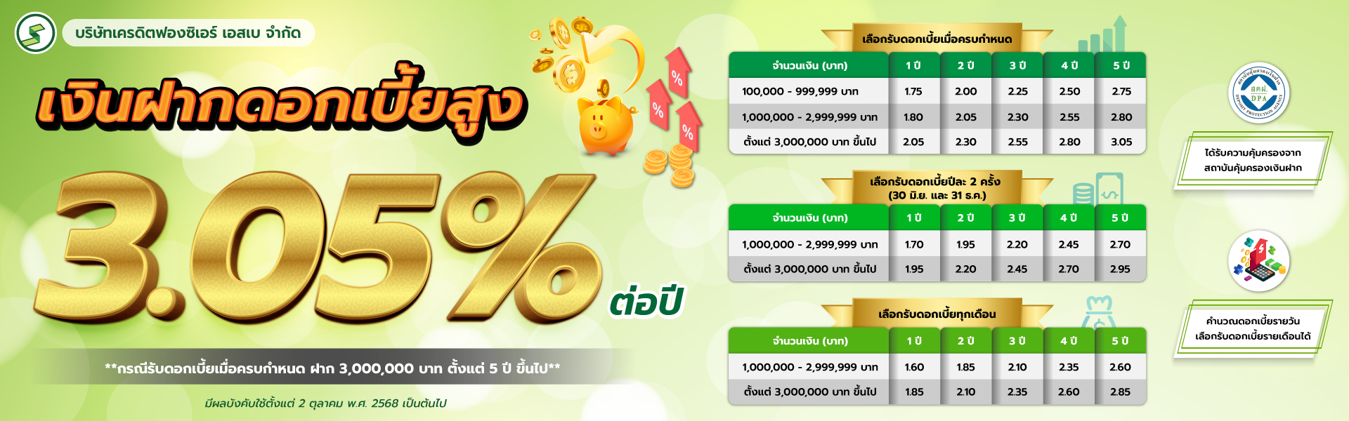 บริการเงินฝากเอสเบ